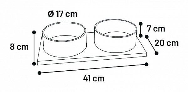 Flamingo posode DUO DINER 2 x 1170 ml