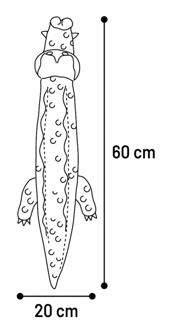 Flamingo igrača za psa RUBEN krokodil